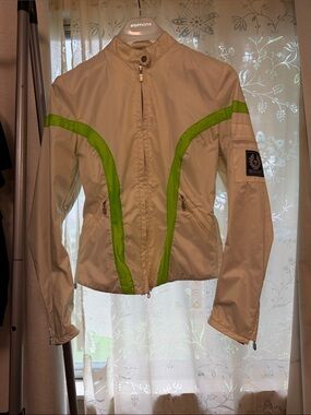 Retro 90’s Belstaff Jacket with Lime Green Accents